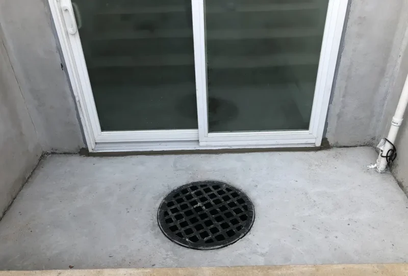 Basement Window with drain